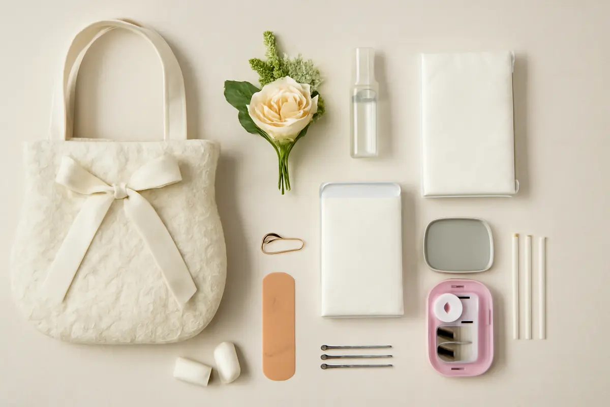 Cosa non può mancare nella wedding bag? Gli oggetti utili che salveranno i tuoi invitati dai piccoli disagi