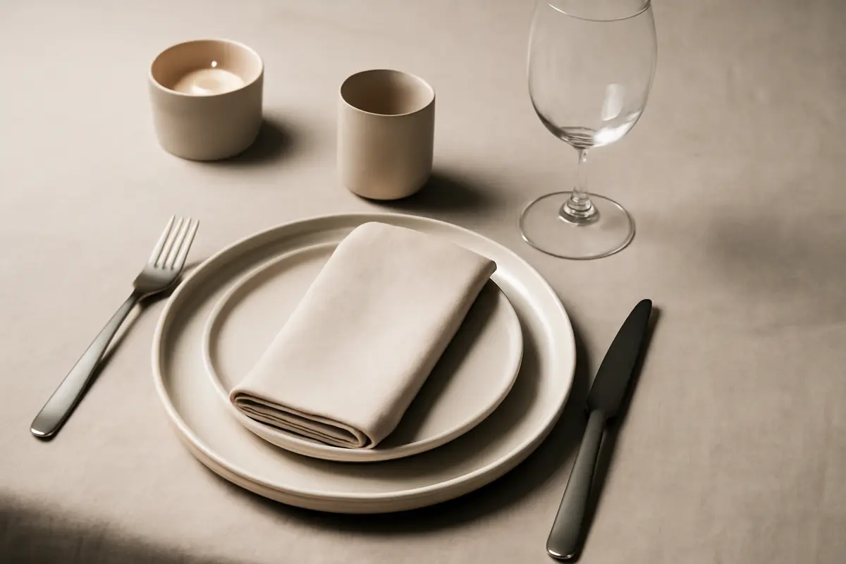 Trend mise en place minimal chic: come ottenere raffinatezza anche nei dettagli